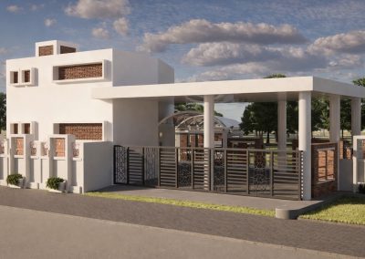 Two-Storied Utility Building at Central Graveyard, Shingra Municipality, Nator, Bangladesh