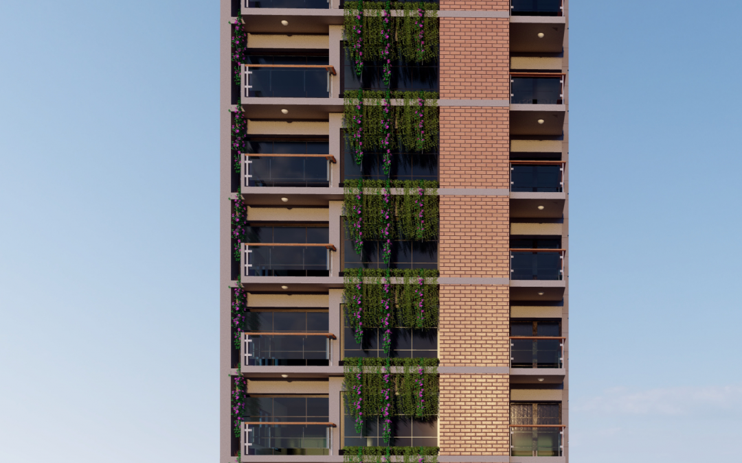 Nine-Story Residential Building in Dhaka, Bangladesh